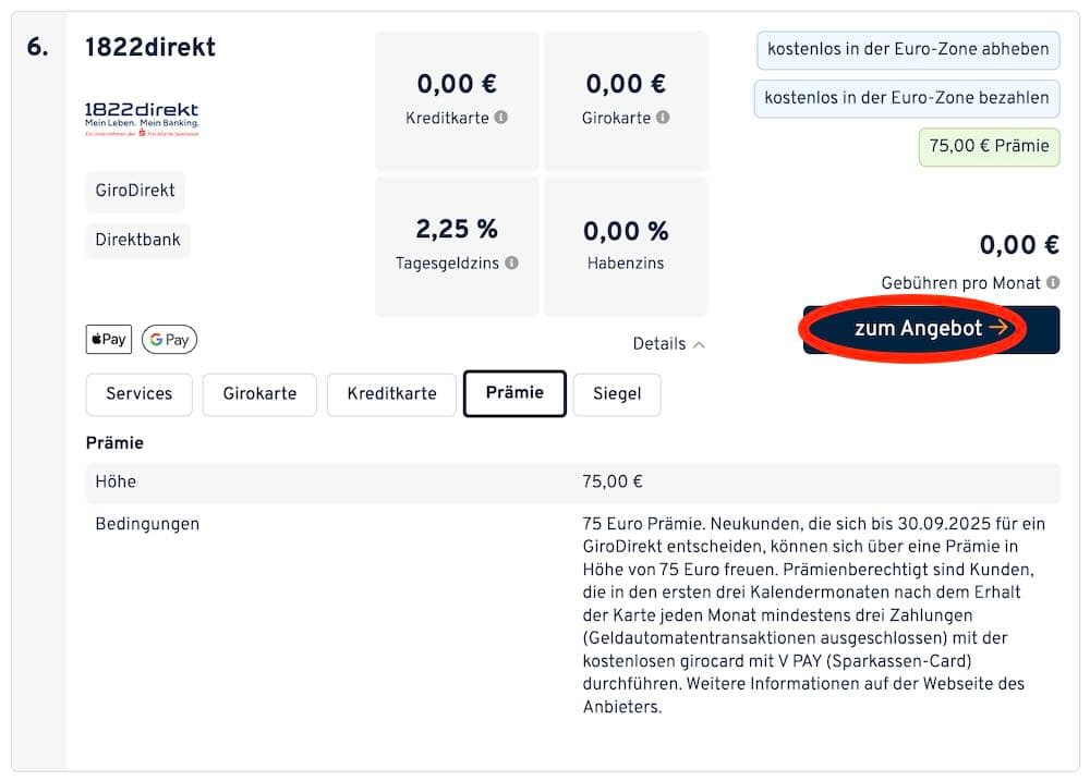 Screenshot für Zum Angebot