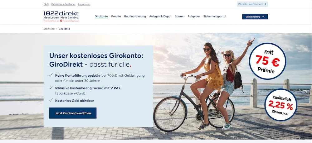 Screenshot für Konto eröffnen