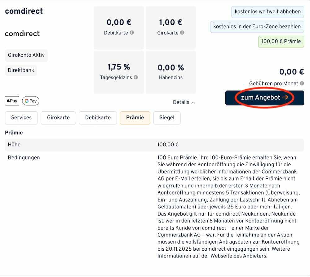 Screenshot für Zum Angebot